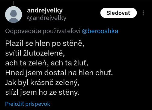 Nedeľná chvíľka poézie