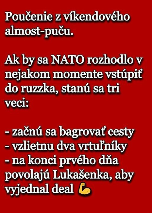 Poucenie z krizoveho vyvoja v strane....